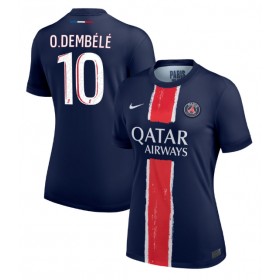 Dámské fotbalový oblečení Paris Saint-Germain Ousmane Dembele #10 Domácí košile 2024-25 Krátkým Rukávem